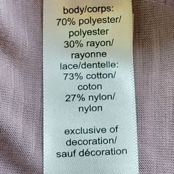 Maurices Heathered Purple Lace Detail Ruched Sleeve Open Sweater Size XL - Picture 9 of 9